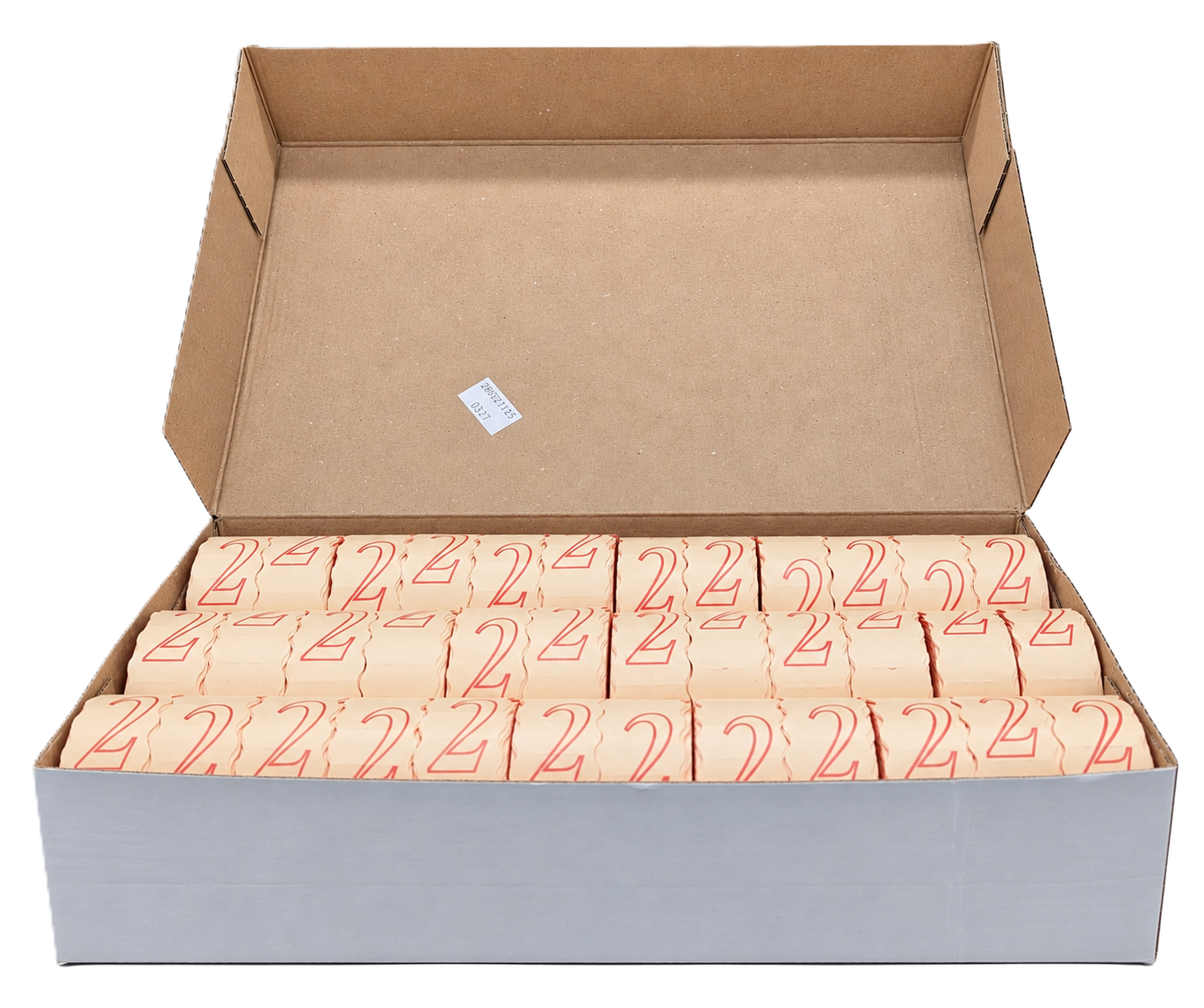 Kartonbox, Pappschachteln, Großpackung, Naturbraun, Rote Aufdrucke, Kartonverpackung, Papierverpackt, rechteckige Stücke, rote Aufschrift, Großpackung