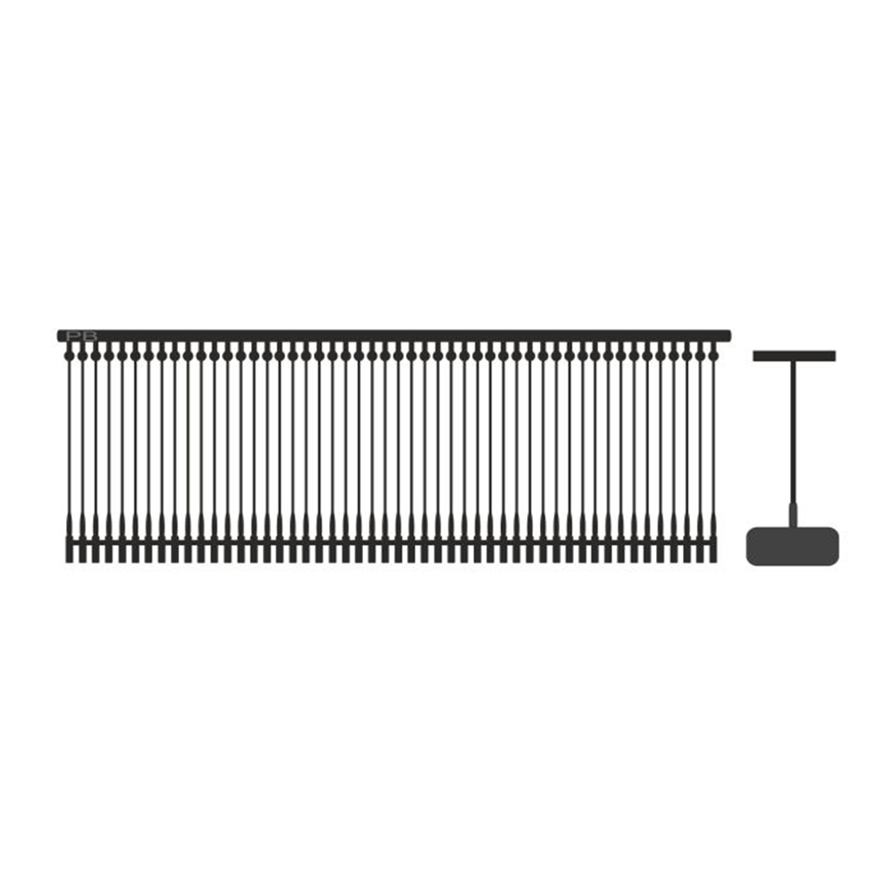 5.000 Heftfäden Standard schwarz - 25mm