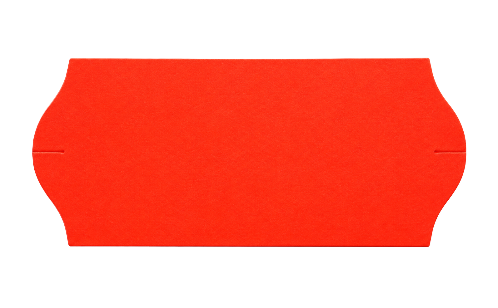 Papieretikett, Rot, Unbedruckt, Geschwungene Form, Karton, Preisschild, Papier, Rot, Etikett, Stanzform, rote Papieretikette, Etikett, rechteckig, geschwungene Kanten, Schlitz