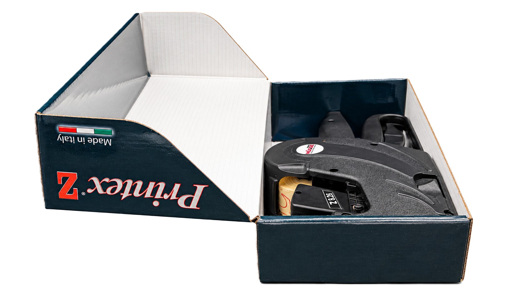 Preisauszeichner, Etikettierpistole, Handetikettierer, Kunststoffgehäuse, schwarz