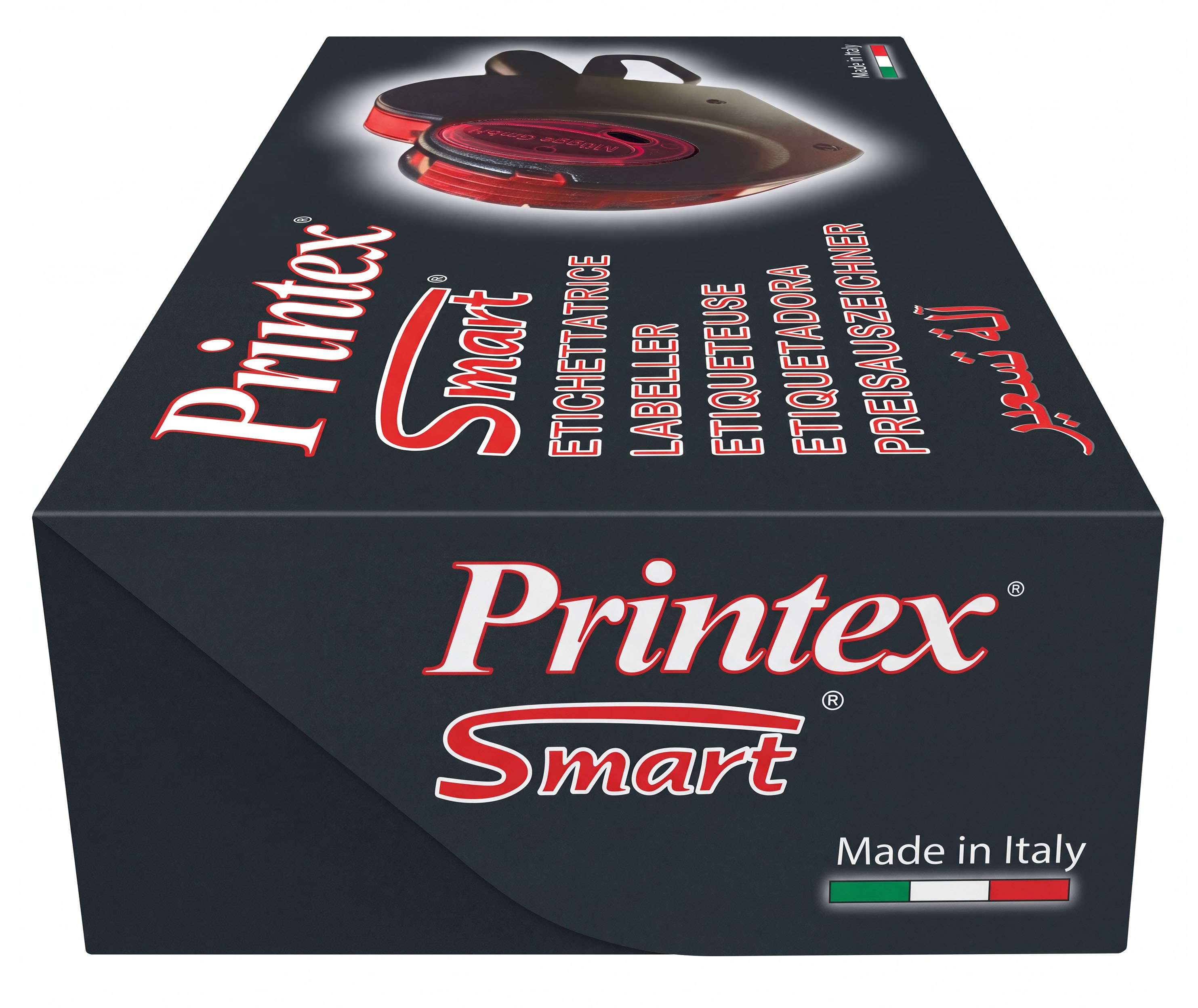 Klebebandabroller, Printex Smart, Made in Italy, Rot, grau/anthrazit