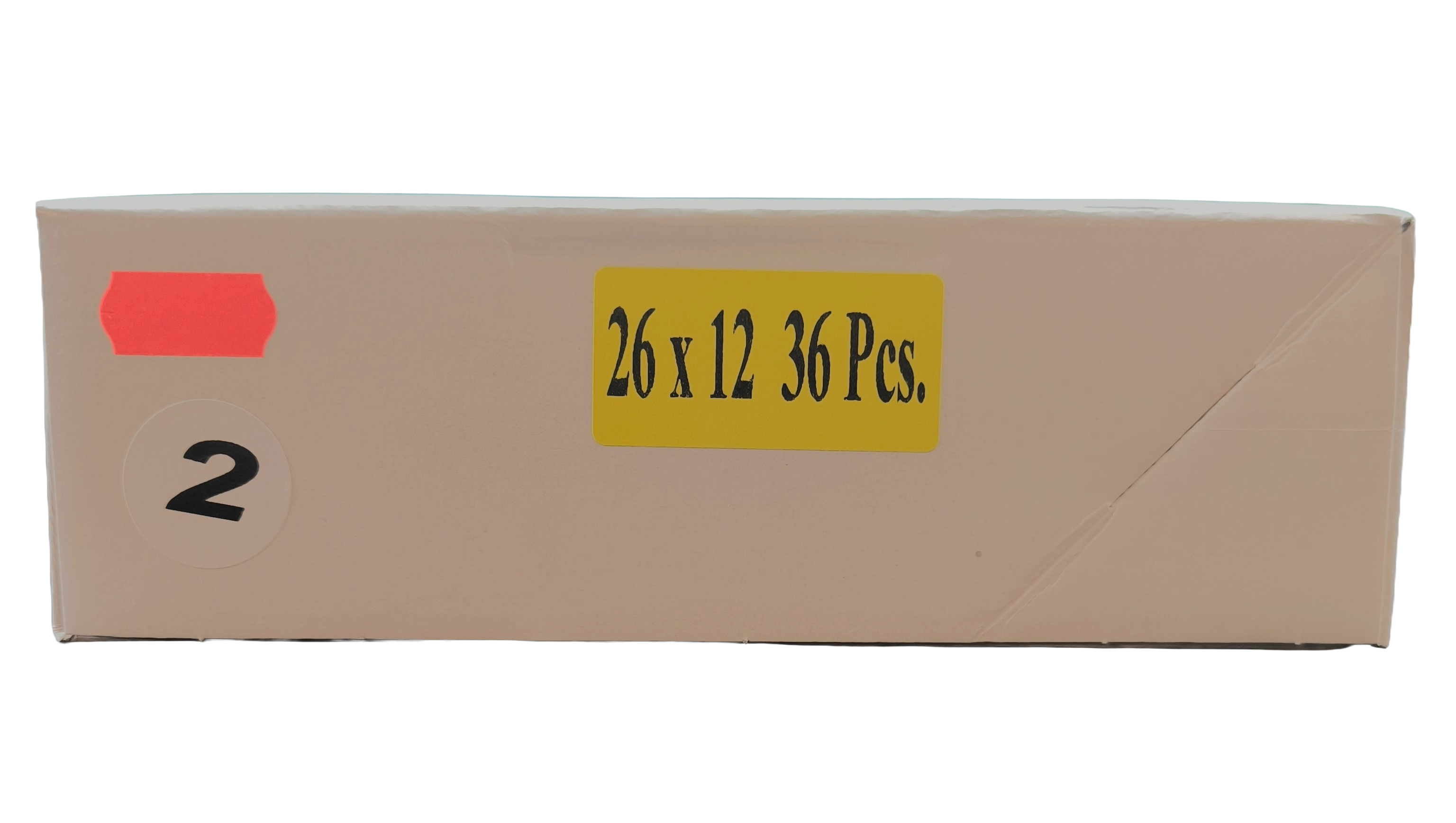 Preisetiketten 26x12mm Fluor rot (leuchtrot)