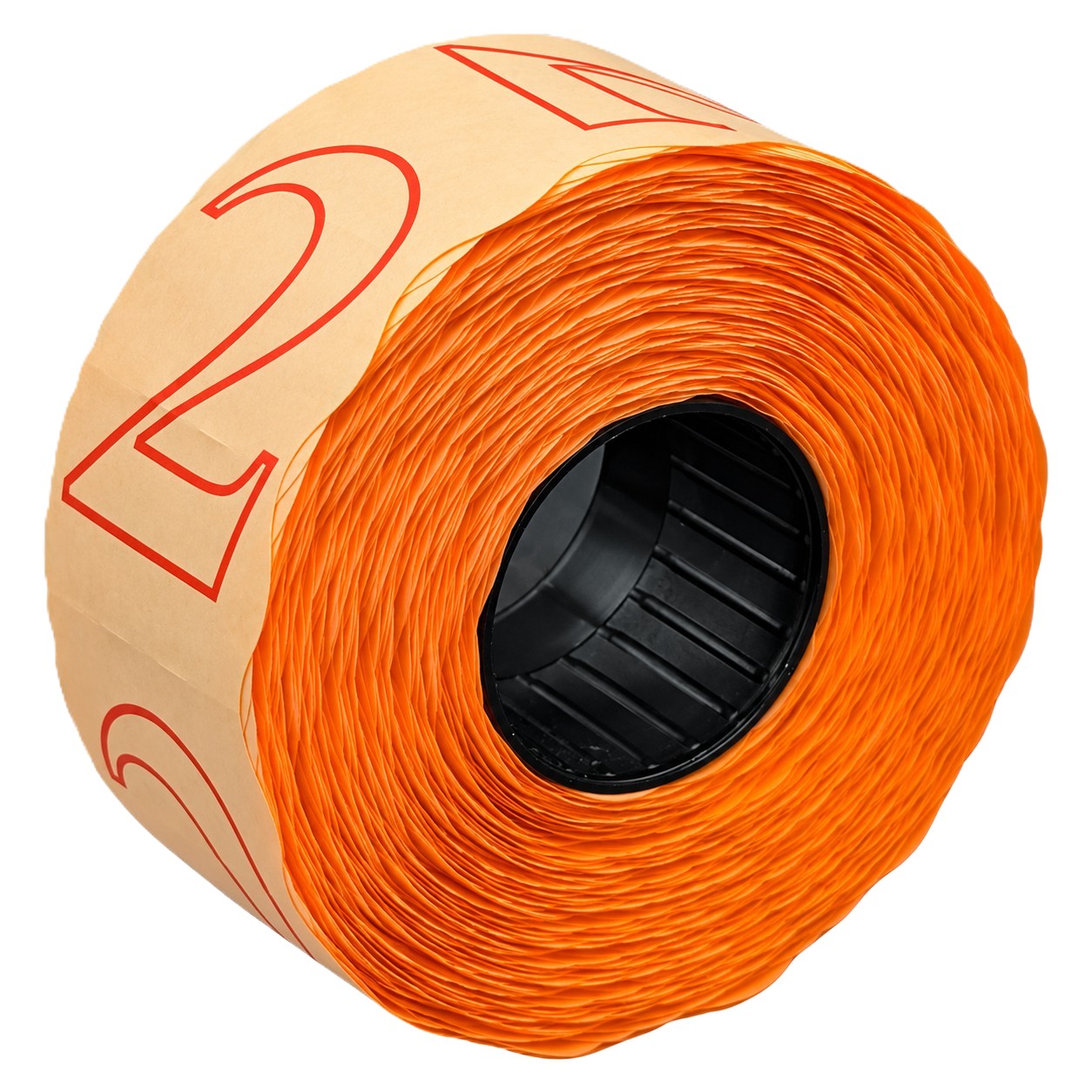 Etikettenrolle, Papieretiketten, orange, Zahlenetiketten, selbstklebend, Preisschildrolle, Papieretiketten, Orange, Zahlenaufdruck, Rollenformat