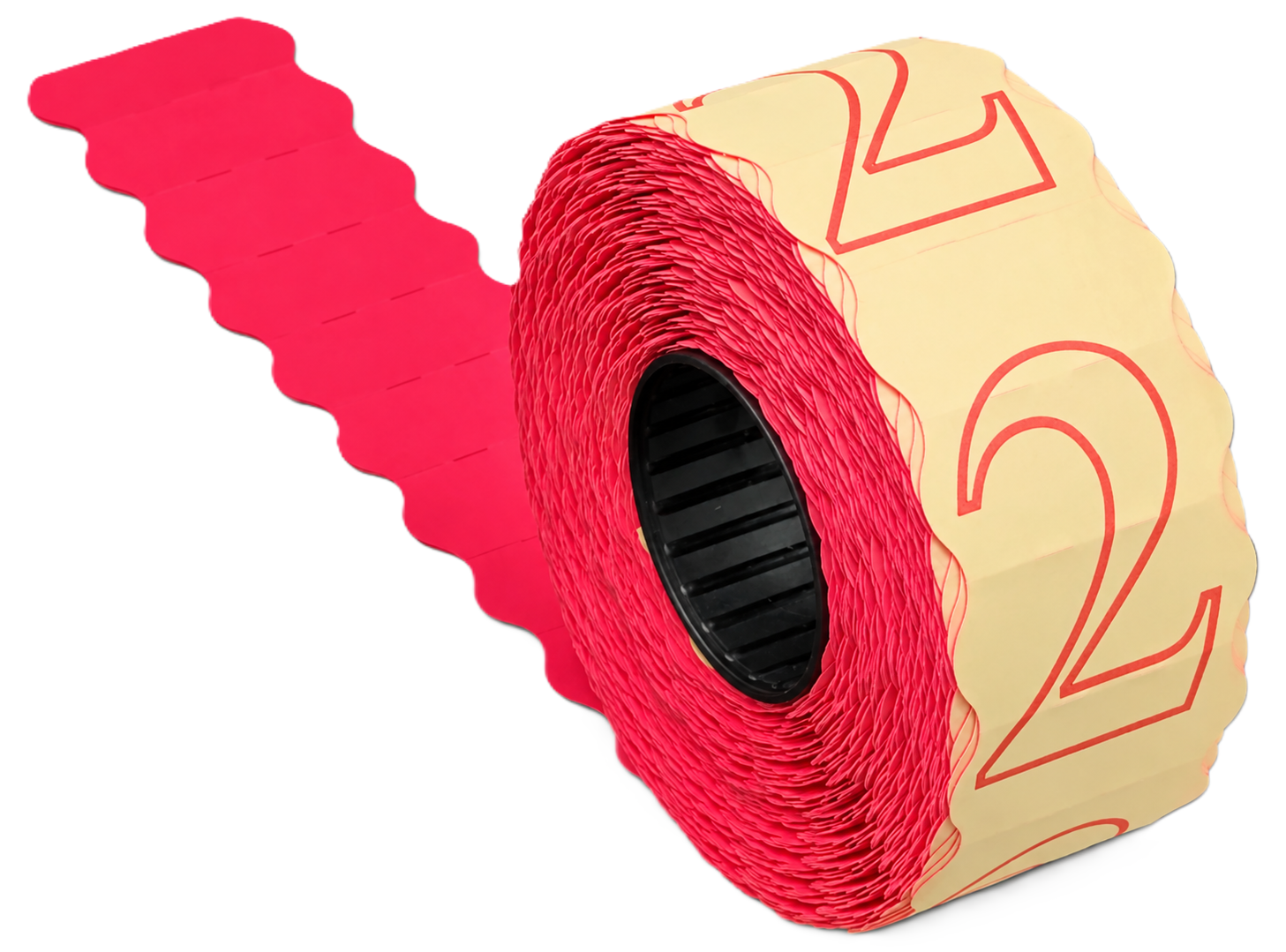 Schmerzbandage, Kinesiologieband, Klebeband, Sportband, Rolle, Preisauszeichner-Etiketten, Etikettenrolle, Rot, Papieretiketten, Zahlenaufdruck