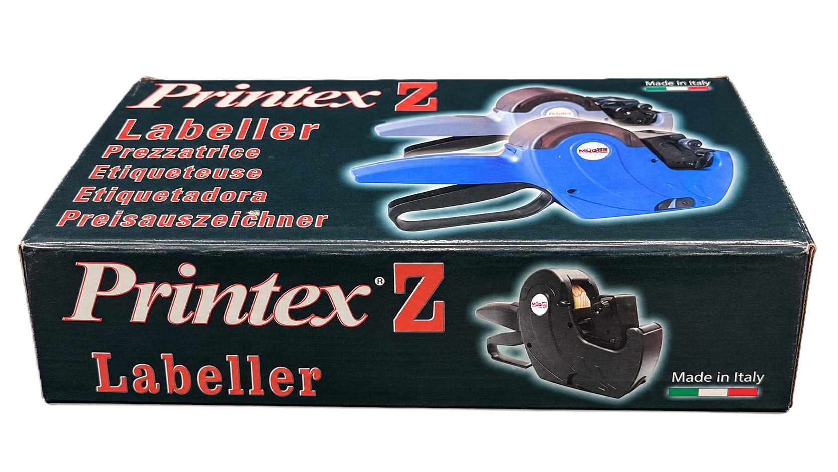 Preisauszeichner, Etikettiergerät, Handgerät, blau-schwarz, manuell