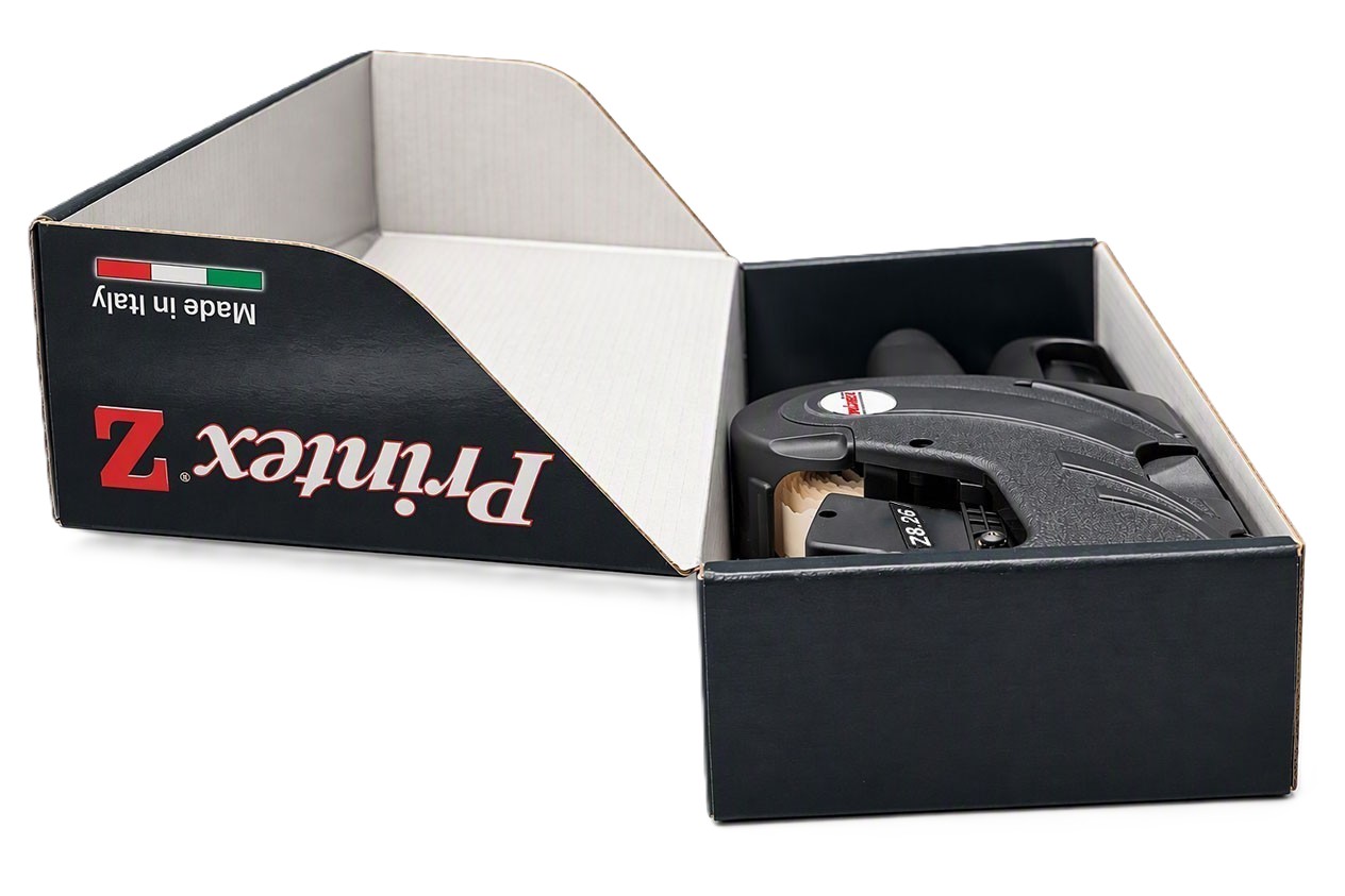 Projektor, Konstruktion, Fugendichtung, Kartonverpackung, Klebeband, stapler, Klammergerät, Klammerpresse, Klammern, Made in Italy