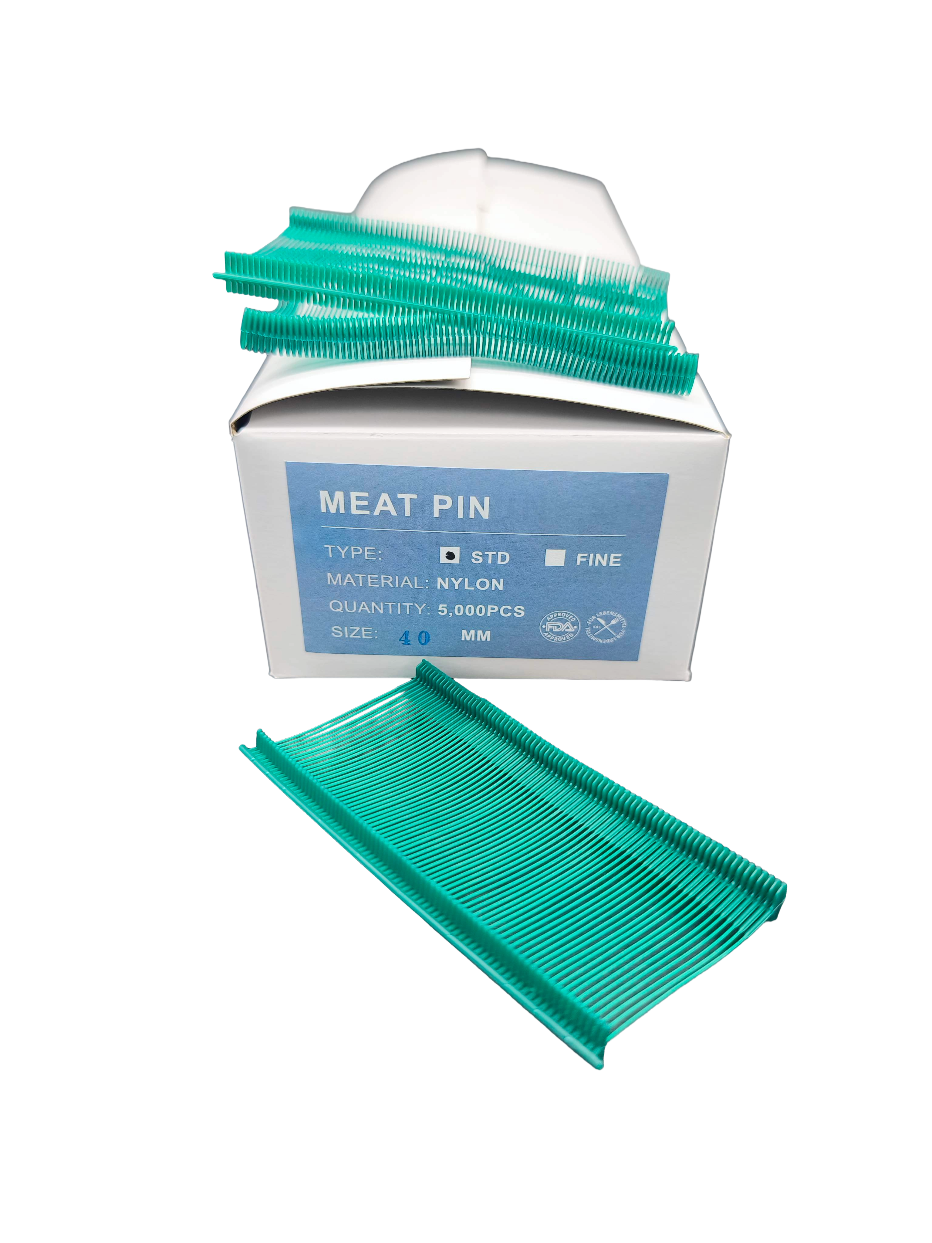 5.000 Fleischkennzeichnungsfäden, dunkelgrün aus Nylon