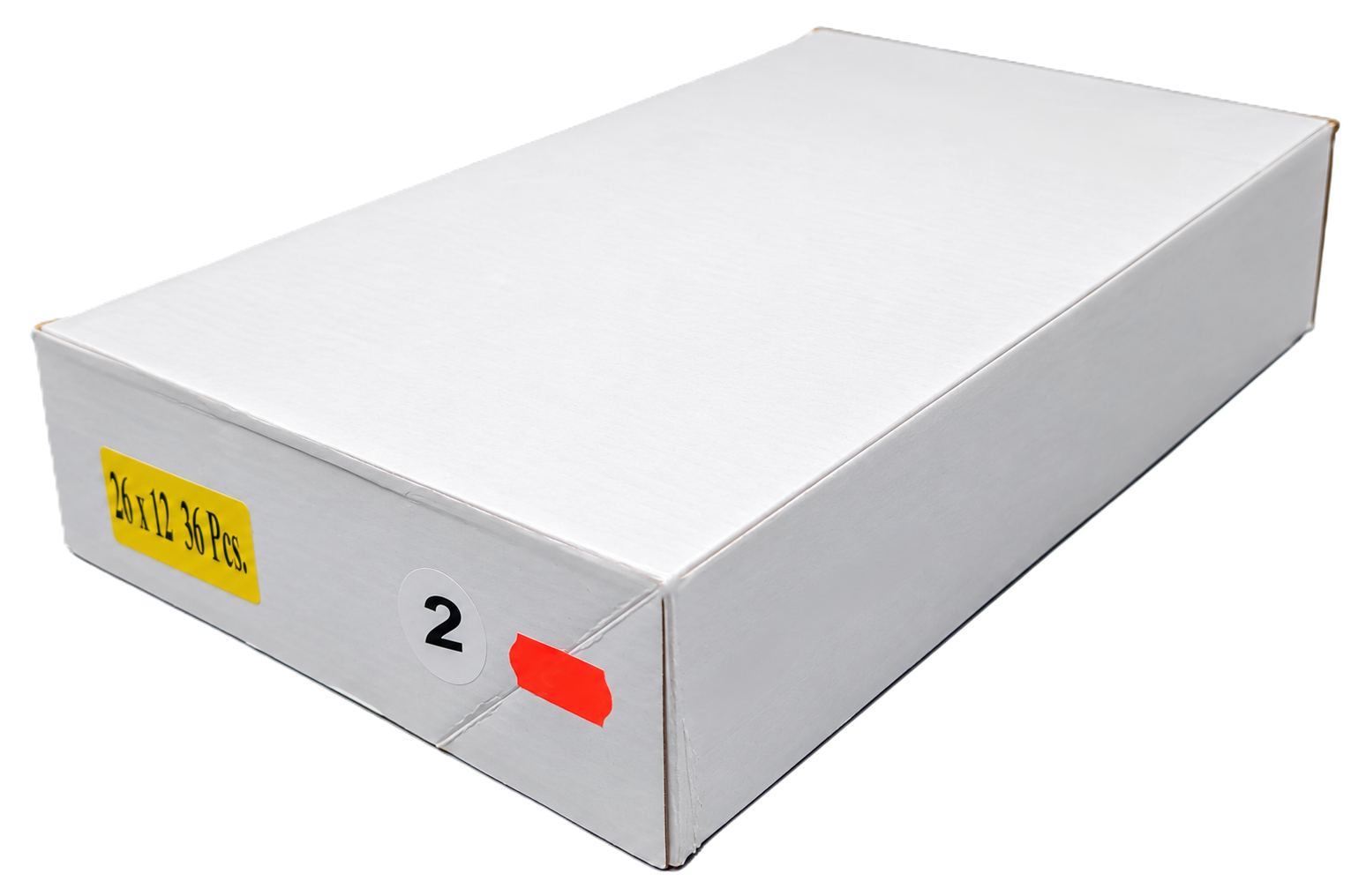 Pappkarton, Versandbox, rechteckig, weiß, 36 Stück, weiße Kartonbox, Versandkarton, rechteckig, 36 Stück, Kartonverpackung, weißer Karton, rechteckige Box, 36 Stück