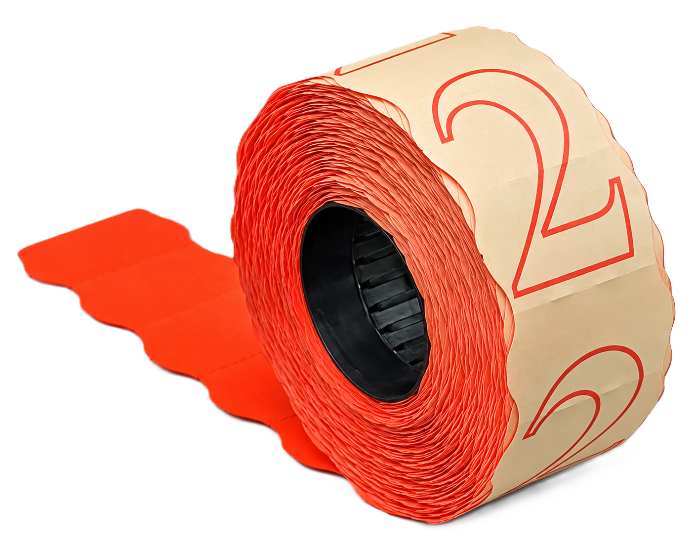 Preisauszeichner-Etiketten, Rollenetiketten, orange, Papieretiketten, Ziffer 2, Preisschildrolle, Papieretiketten, Orange, Selbstklebend, Zahlenaufdruck, Etikettenrolle, Papieretiketten, orange, Zahl 2, Preisetiketten, Preisauszeichner-Etiketten, Etikette