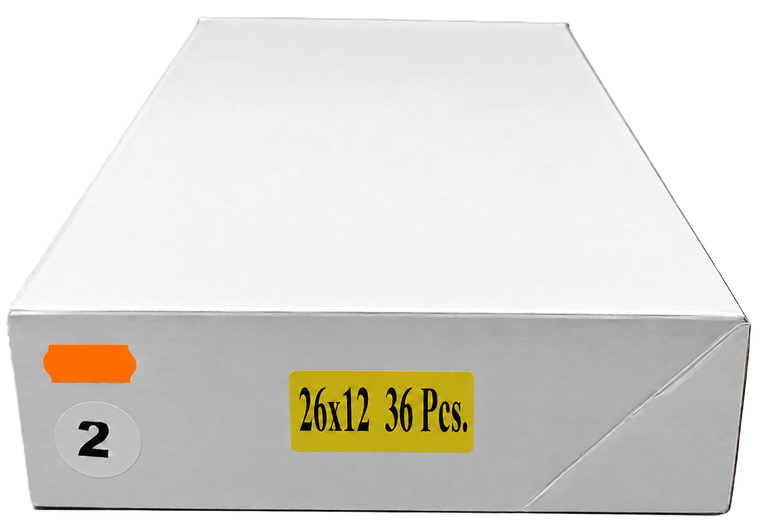 weißer Karton, Verpackungsschachtel, 36 Stück, Größe 26 × 12