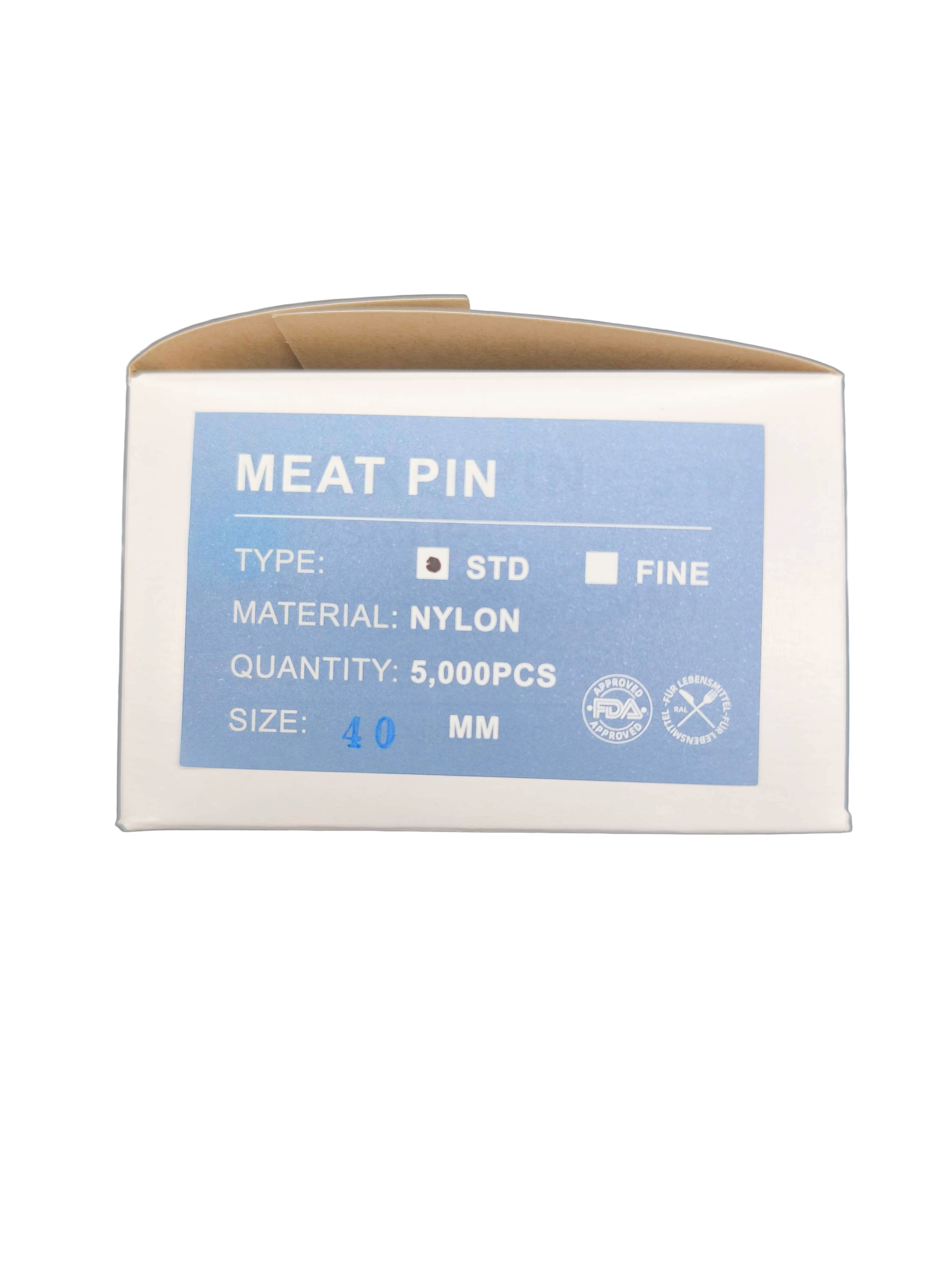 5.000 Fleischkennzeichnungsfäden, dunkelgrün aus Nylon, 40mm