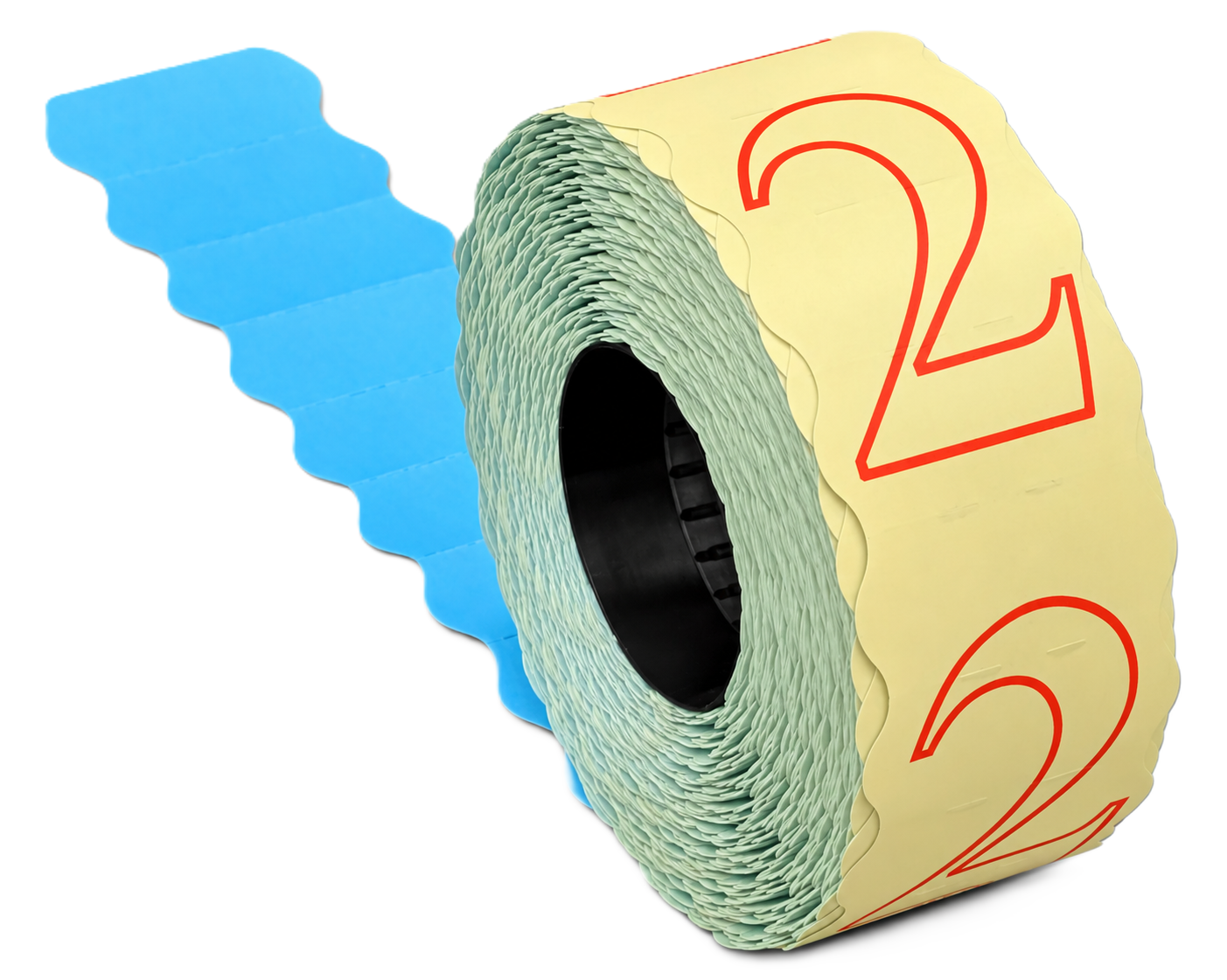 toilette, wc, band, bandage, tape, Preisauszeichner-Etiketten, Papieretiketten, Rolle, gelb, Ziffer 2, Preisauszeichner-Etiketten, Etikettenrolle, gelb-rote Etiketten, Ziffer 2, selbstklebend