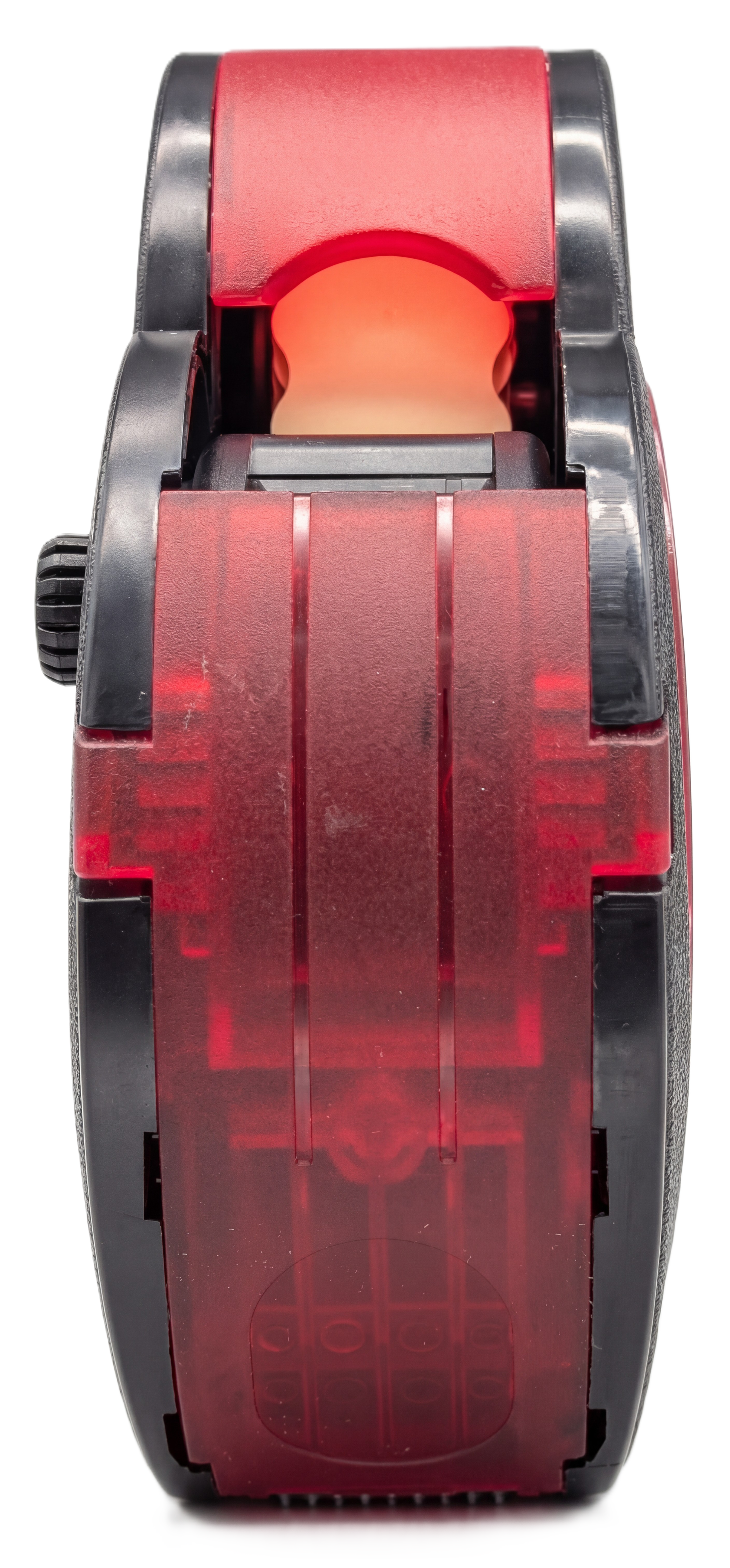 Klebemarke, Etikettenrolle, Rot, Transparente Spule, Klebebandspender